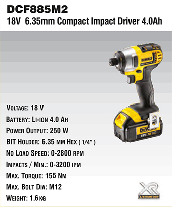 dcf885m2 compact impact driver