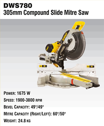 dws780 compound slide mitre saw