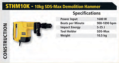 sthm10k SDS-Max Demolition Hammer sthm10k
