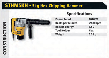 sthm5kh - Hex Chipping Hammer sthm5kh